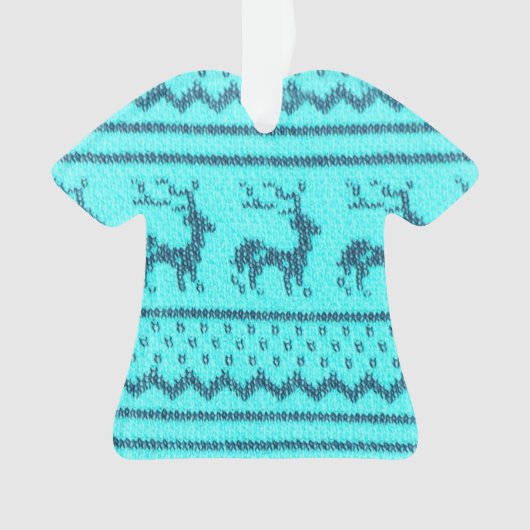 Oogstrelend kerstkeukenpatroon ornament (voorkant)