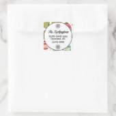 Oogstrelend, maar met kerst bezielende zeugen reto vierkante sticker (Tas)