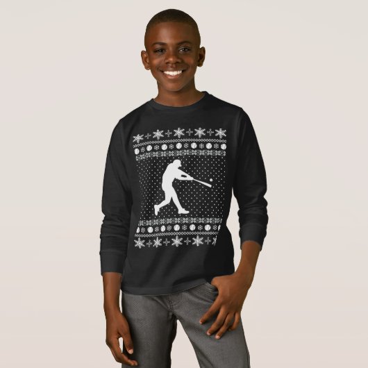 Oogstrelende honkbalkertrui t-shirt (Voorkant volledig)