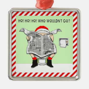 Oogstrelende kerstbekentenissen metalen ornament