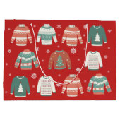 Oogstrelende kerstfeestdag cadeautas (Achterkant)