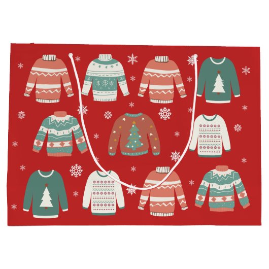 Oogstrelende kerstfeestdag cadeautas (Achterkant)