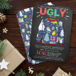 Oogstrelende kerstfeestdag in Chalkboard Kaart<br><div class="desc">Viel de feestdagen in stijl deze kerst met deze trendy lelijke feestdagen uitnodigingen. Het ontwerp is gemakkelijk te personaliseren met uw eigen formulering en uw gasten zullen enthousiast zijn wanneer zij deze geweldige uitnodigingen ontvangen.</div>