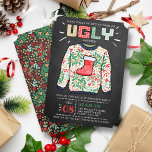Oogstrelende kerstfeestdag in Chalkboard Kaart<br><div class="desc">Viel de feestdagen in stijl deze kerst met deze trendy lelijke feestdagen uitnodigingen. Het ontwerp is gemakkelijk te personaliseren met uw eigen formulering en uw gasten zullen enthousiast zijn wanneer zij deze geweldige uitnodigingen ontvangen.</div>