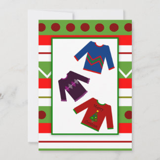 Oogstrelende kerstfeestdag Trio Sweaters Kaart