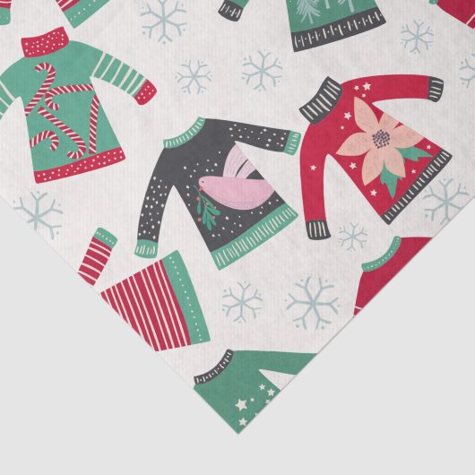 Oogstrelende kerstfeestdagen tissuepapier (Detail)