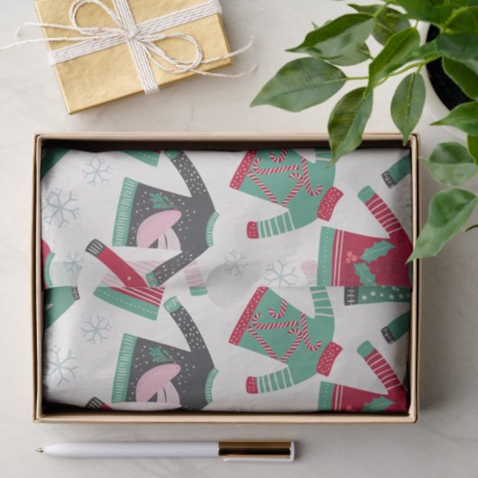 Oogstrelende kerstfeestdagen tissuepapier (Geschenk)