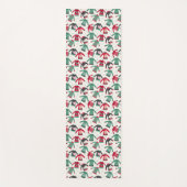 Oogstrelende kerstfeestpartij levert groen rood op yogamat (Voorkant)