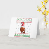 Oogstrelende kerstkeuken Rugby Sport Lovers Gift Kaart (Gele Bloem)