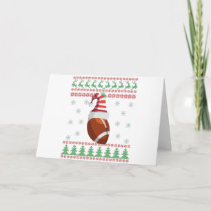 Oogstrelende kerstkeuken Rugby Sport Lovers Gift Kaart