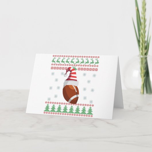 Oogstrelende kerstkeuken Rugby Sport Lovers Gift Kaart (Voorkant)