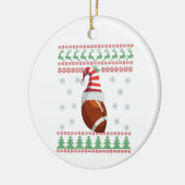 Oogstrelende kerstkeuken Rugby Sport Lovers Gift Keramisch Ornament (Links)