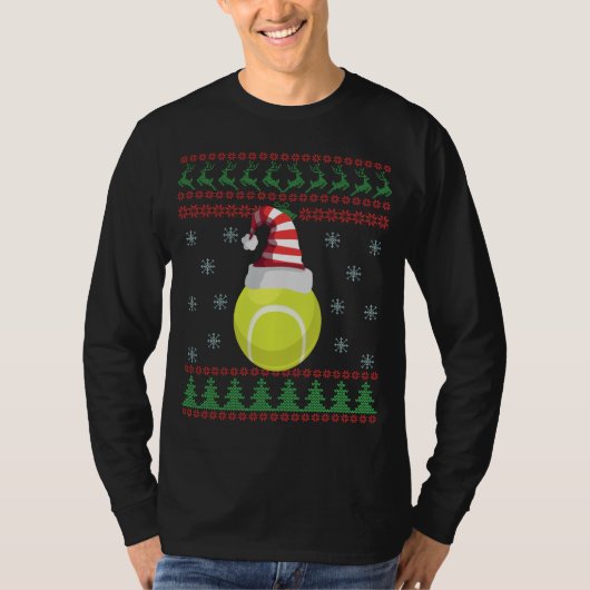 Oogstrelende kerstkeuken Tennis Sport Lovers Gift T-shirt (Voorkant)