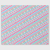 Oogstrelende kerstkeuken Tropische Flamingo Cadeaupapier (Vlak)