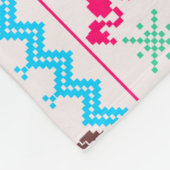 Oogstrelende kerstkeuken Tropische Flamingo Fleece Deken (Hoek)