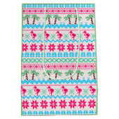 Oogstrelende kerstkeuken Tropische Flamingo Medium Cadeauzakje (Achterkant)