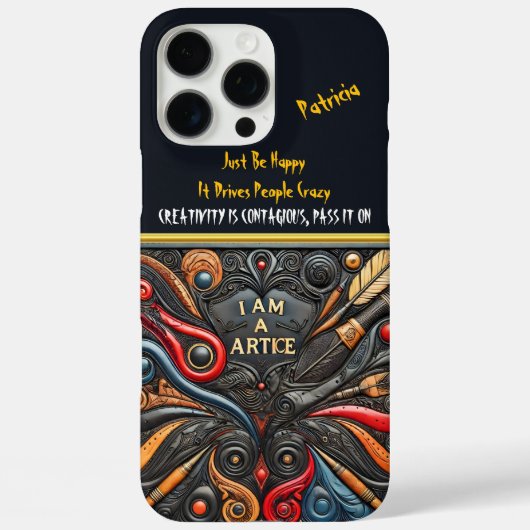 Oogstrelende kunst met gedurfde wervelingen Case-Mate iPhone case (Achterkant)