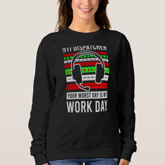 Oogstrelende Sweater Style Work Day Kerstexpediteu (Voorkant)