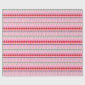 Oogstrelende tropische roze flamingos op roze kers cadeaupapier (Vlak)