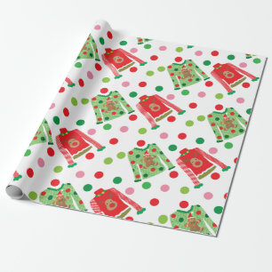 Oogstrelpapier met karbonade, met karbonade cadeaupapier