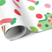 Oogstrelpapier met karbonade, met karbonade cadeaupapier (Rol Hoek)