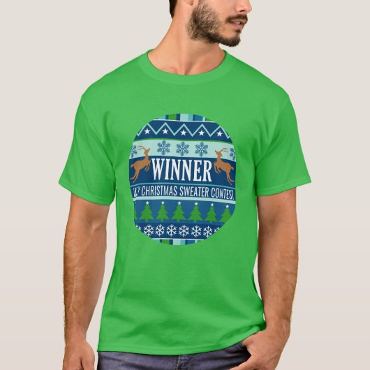 Oogstrelprijswinnaar voor Kerstmis T-shirt (Voorkant)
