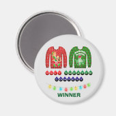 Oogstrelprijswinnaar voor onbedekte kerstkeuken magneet (Voorkant / Achterkant)