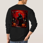 Oogstscene met Magere Hein T-shirt (Achterkant)