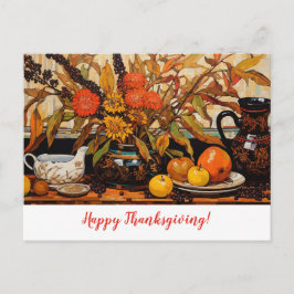 Oogstschilderij voor Thanksgiving Briefkaart