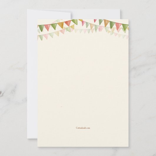 Oogstseizoen Uitnodiging (Achterkant)