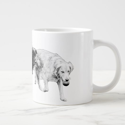 Oogstspel van twee grote koffiekop (Rechts)