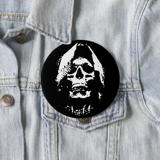 Oogstster van zielen: Angst incarneren Ronde Button 4,0 Cm (In situ)