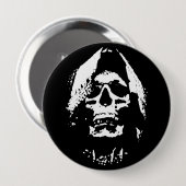 Oogstster van zielen: Angst incarneren Ronde Button 4,0 Cm (Voorkant /achterkant)