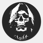 Oogstster van zielen: Angst incarneren Ronde Sticker (Voorkant)