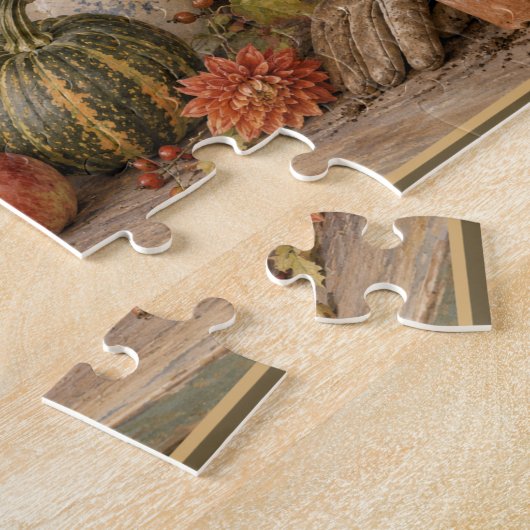 Oogsttafel Herfst Stilleven Puzzel (Zijkant)