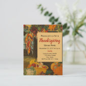  oogstThanksgiving Binnenuitnodiging Kaart (Staand voorkant)