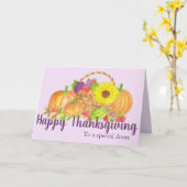  oogstThanksgiving Kaart (Gele Bloem)