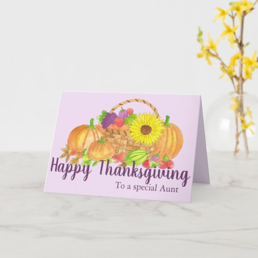 oogstThanksgiving Kaart (Gele Bloem)