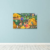 Oogsttijd Canvas Afdruk (Insitu (Houten vloer))