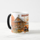 Oogsttijd: een gezellige herfstreis magische mok (Voorkant links)