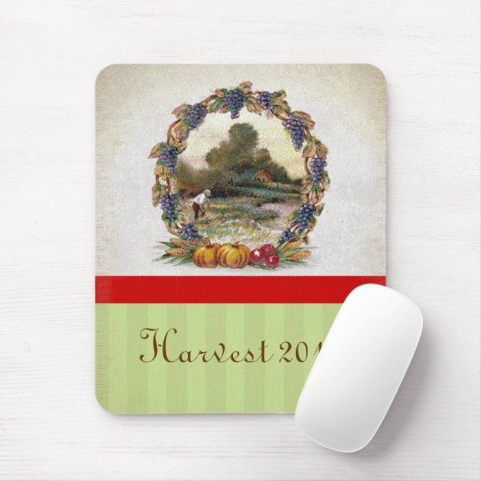 Oogsttijd Muismat  Boerderij Illustraties (Met muis)