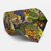 oogsttijd wijndruiven wijngaard stropdas (Opgerold)