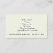  oogstuitend Visitekaartje (Achterkant)