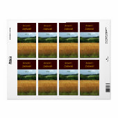 Oogstvelden Wijnlabel Etiket (Full Sheet)
