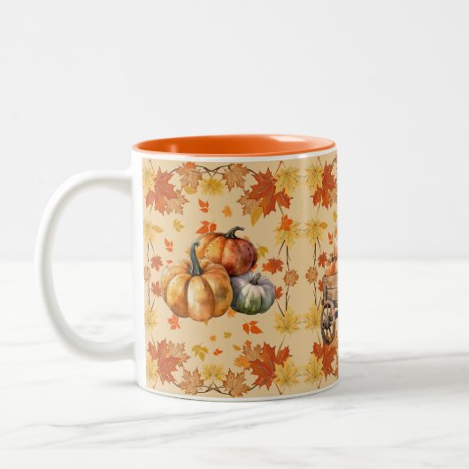 Oogstwagen Tweekleurige Koffiemok (Links)