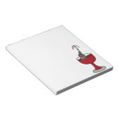 Oogstwindenergie Zitten in wijnglas Notitieblok (Schuin)