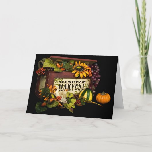 Oogstzegen van Thanksgiving Feestdagen Kaart (Voorkant)