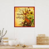 Oogstzegeningen Poster (Keuken)