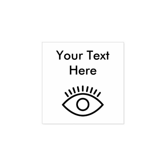 Oogsymbool Rubberen stempels (Afrduk)