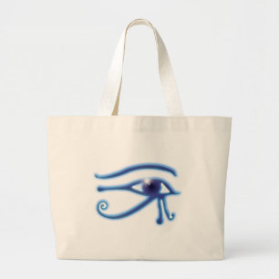 Oogsymbool van het Egyptische Ra Ancient Wadjet Grote Tote Bag